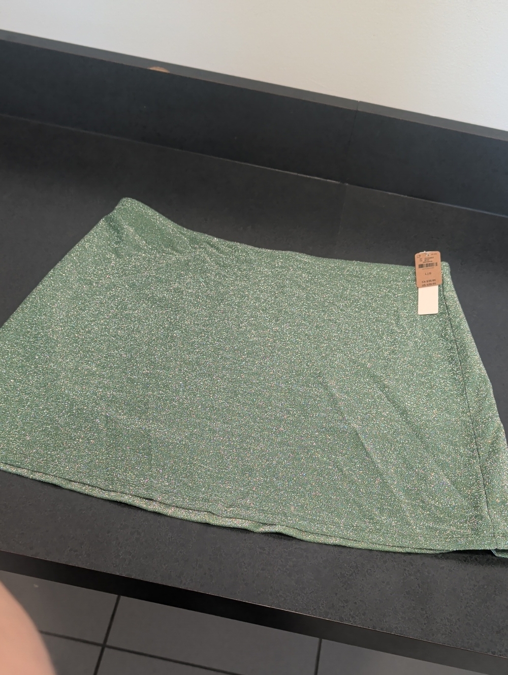 PINK Victoria's Secret Sparkling Green Bathing Suit Cover Skirt
